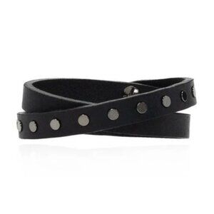 DIESEL Black Stud-Embellished Bracelet